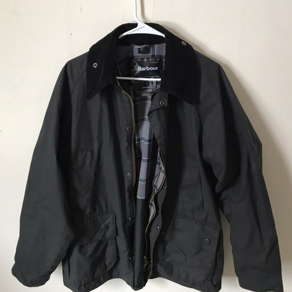 Barbour Bedale Black Waxed Jacket
